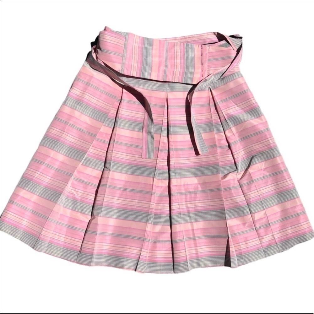 Whistles London Women's Plaid Printed Sweet High-waisted A-line Pleated